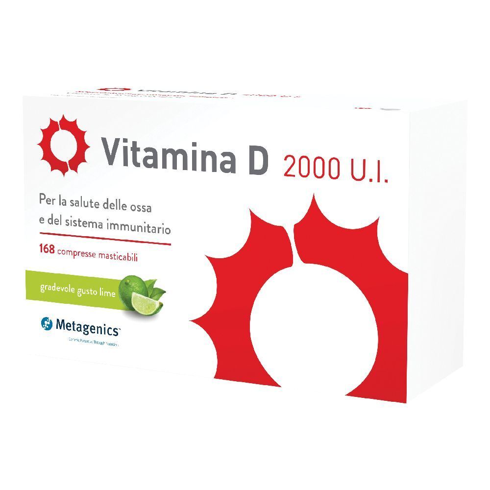 Metagenics™ Vitamina D 2000 UI 168 pz Compresse masticabili