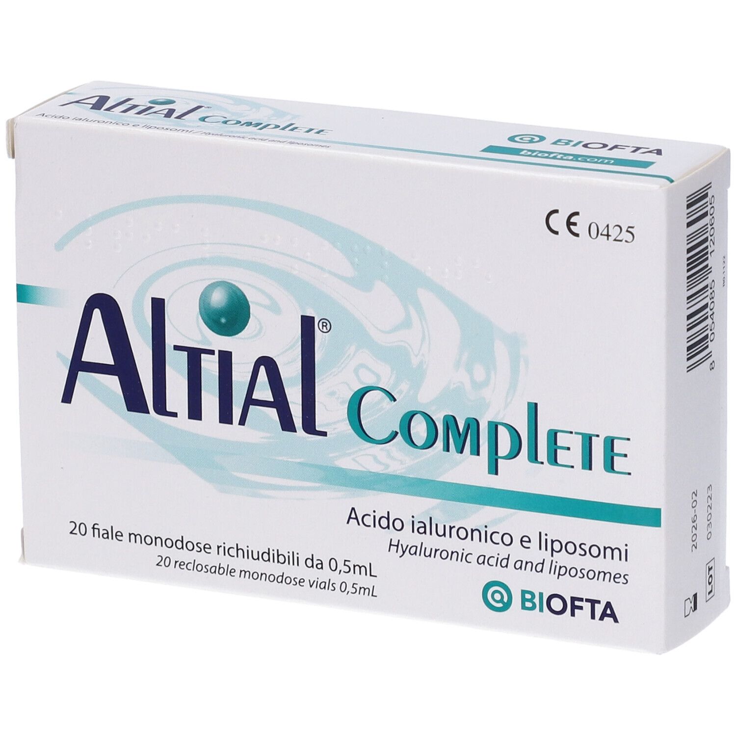 Soluzione Oftalmica Lubrificante Altial Complete 4 Strip Da 5 Flaconi
