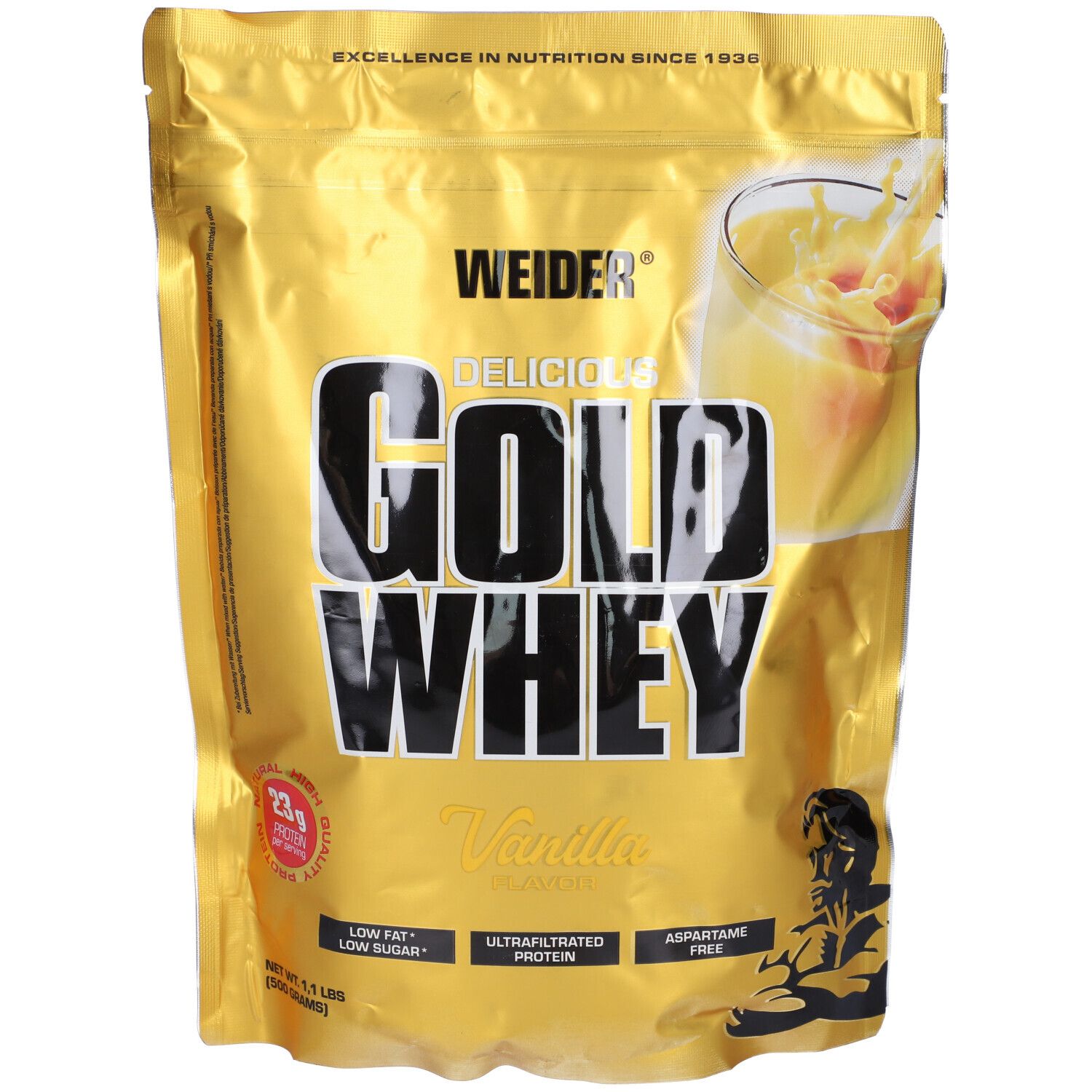 Weider Gold Whey Vanilla Fresh Flavour 500 g Polvere per soluzione ora