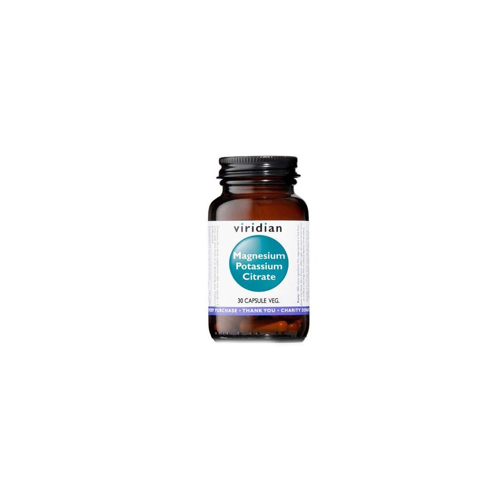 Viridian Magnesium Potassium Citrate 30 Capsule Magnesio Potassio Citr