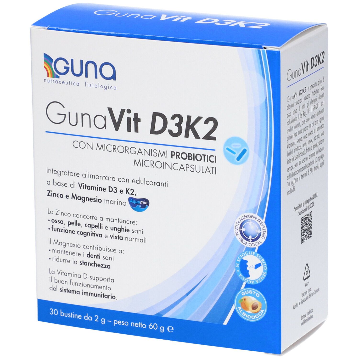 Guna Vit D3K2 30x2 g Granuli