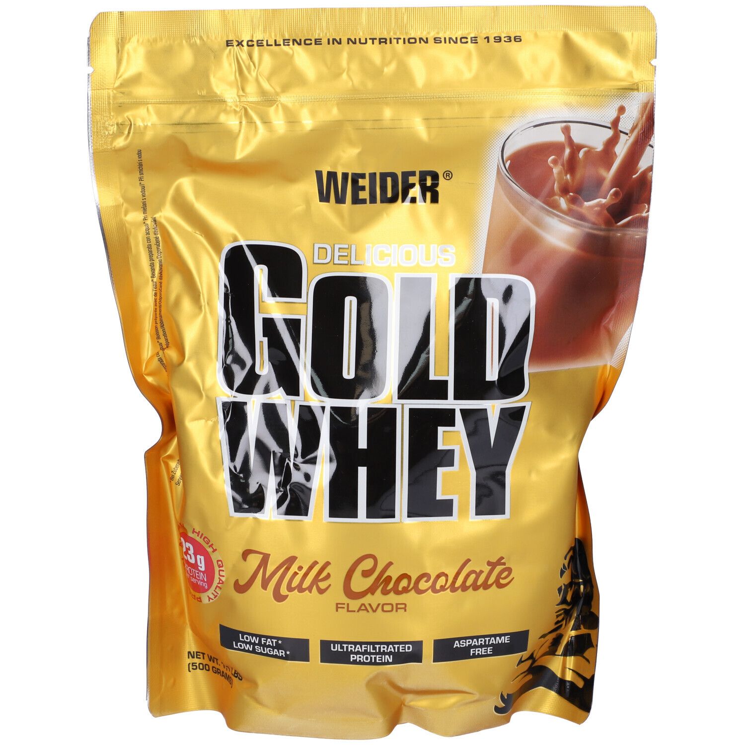 Weider Gold Whey Milk Chocolate Flavour 500 g Polvere per soluzione or