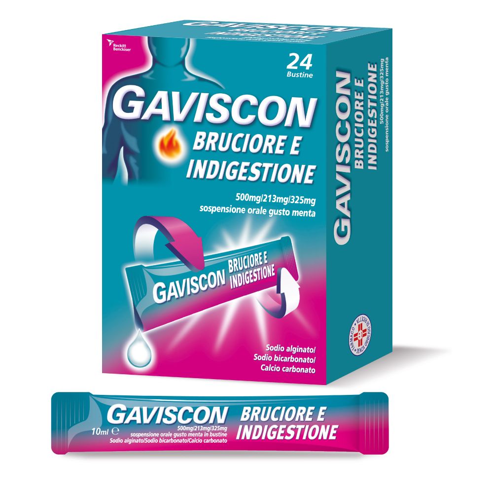 Gaviscon Bruciore e Indigestione 24x10 ml Bustina