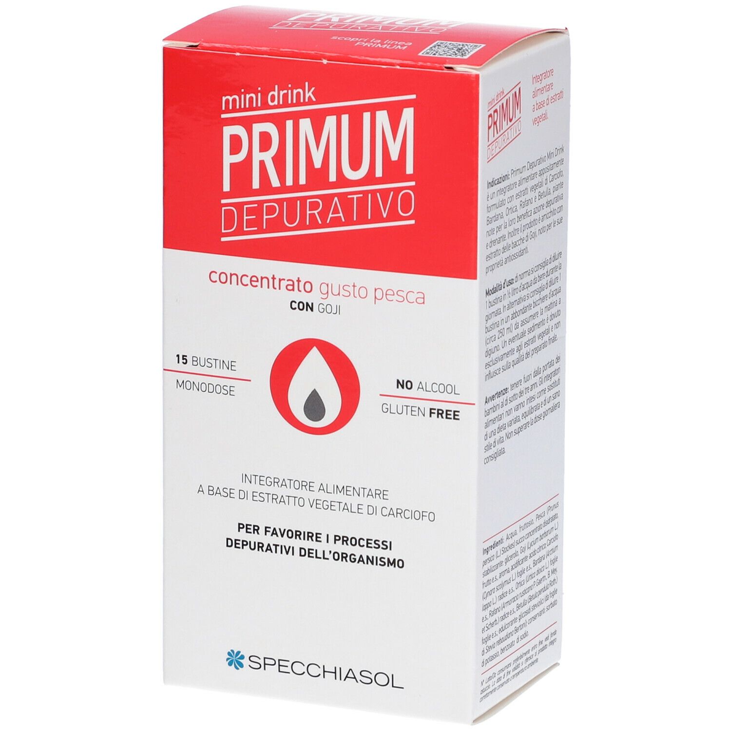 Specchiasol Primum Depurativo Minidrink Pesca Integratore Alimentare 1