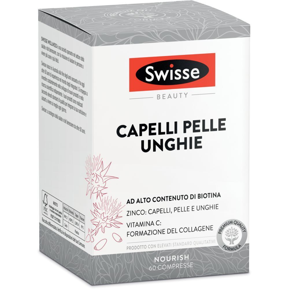 Swisse Capelli Pelle Unghie Compresse 60 pz
