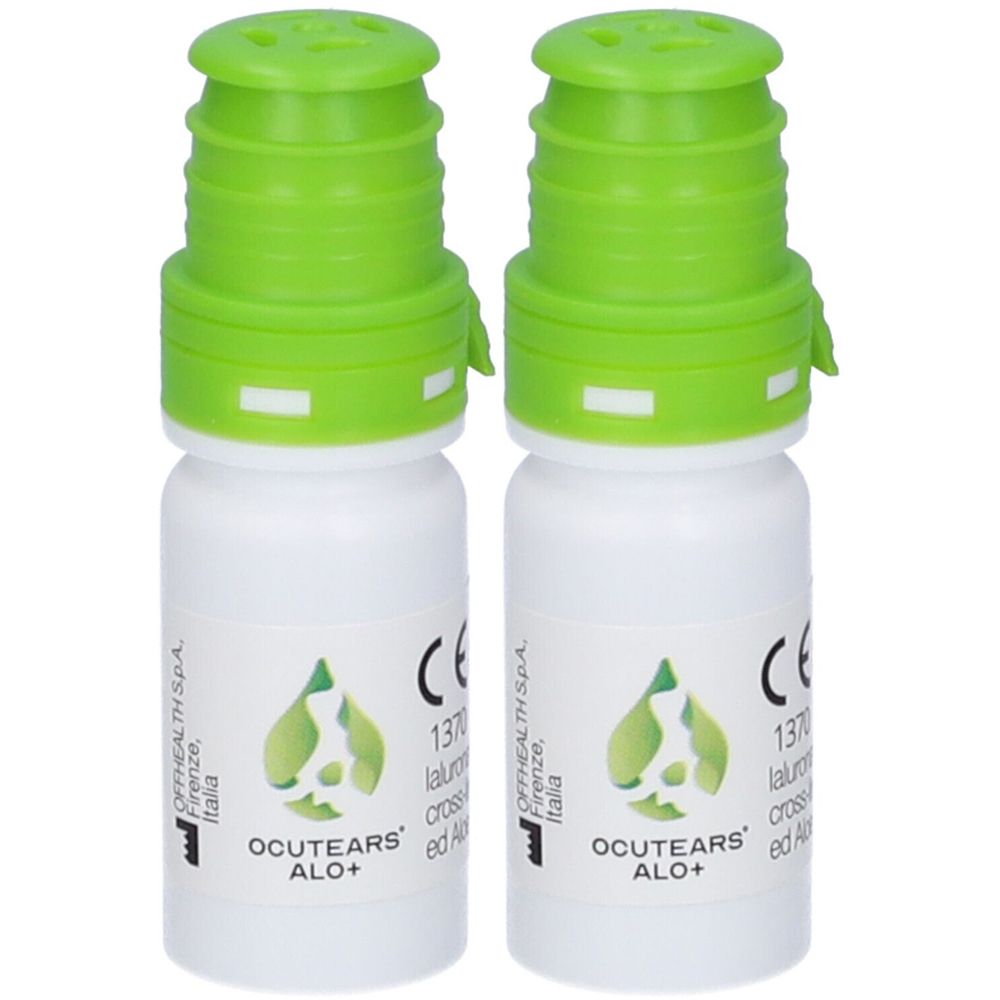 Ocutears Alo®+ Soluzione Oftalmica Lubrificante Set da 2 2x10 ml Gocce