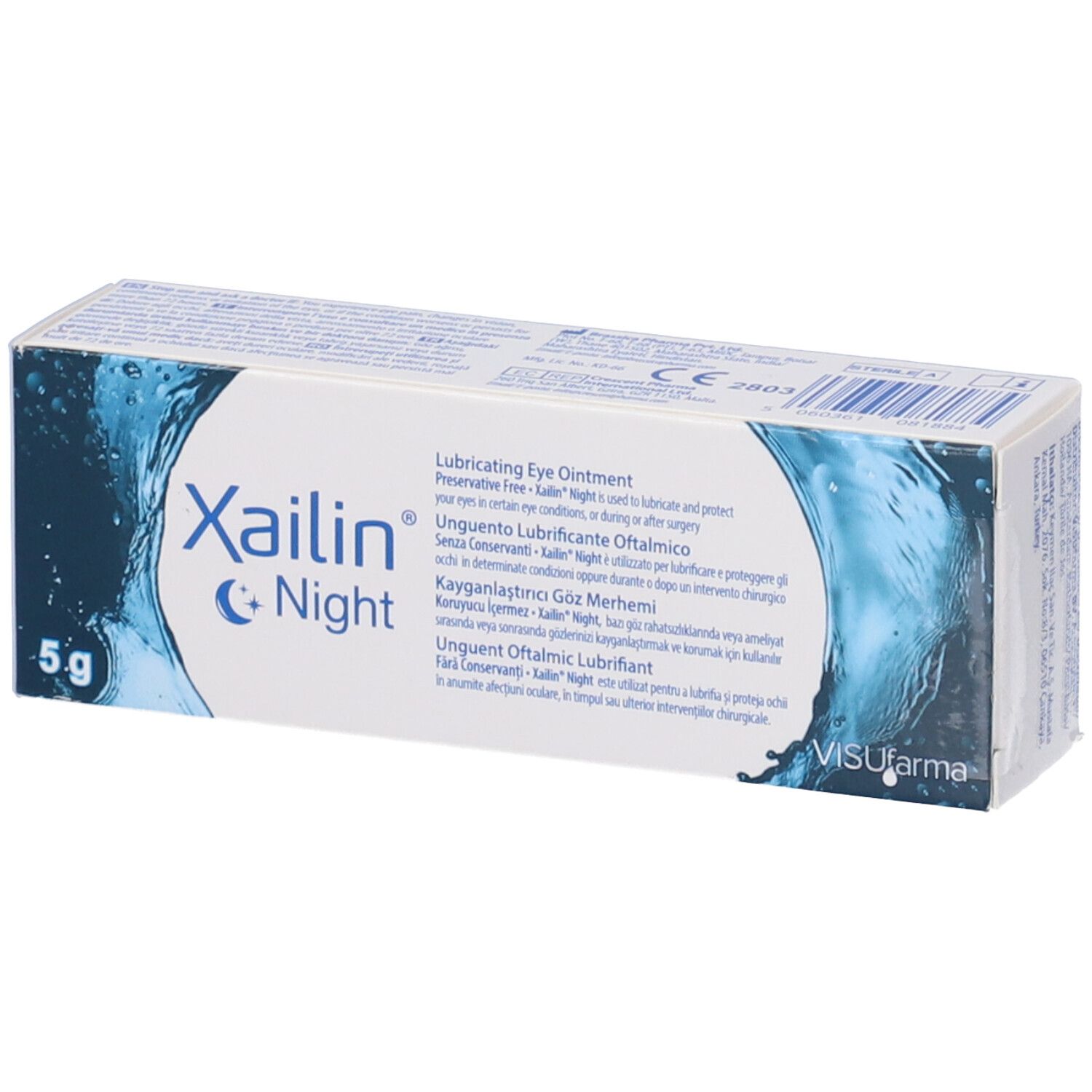 Unguento Lubrificante Oftalmico Xailin Night 5 G g Pomata oftalmica