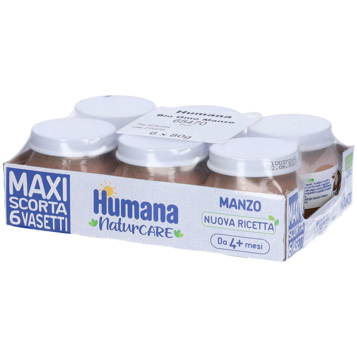 Humana Omogeneizzato Manzo Bio 6 Vasetti 6x80 g Altro