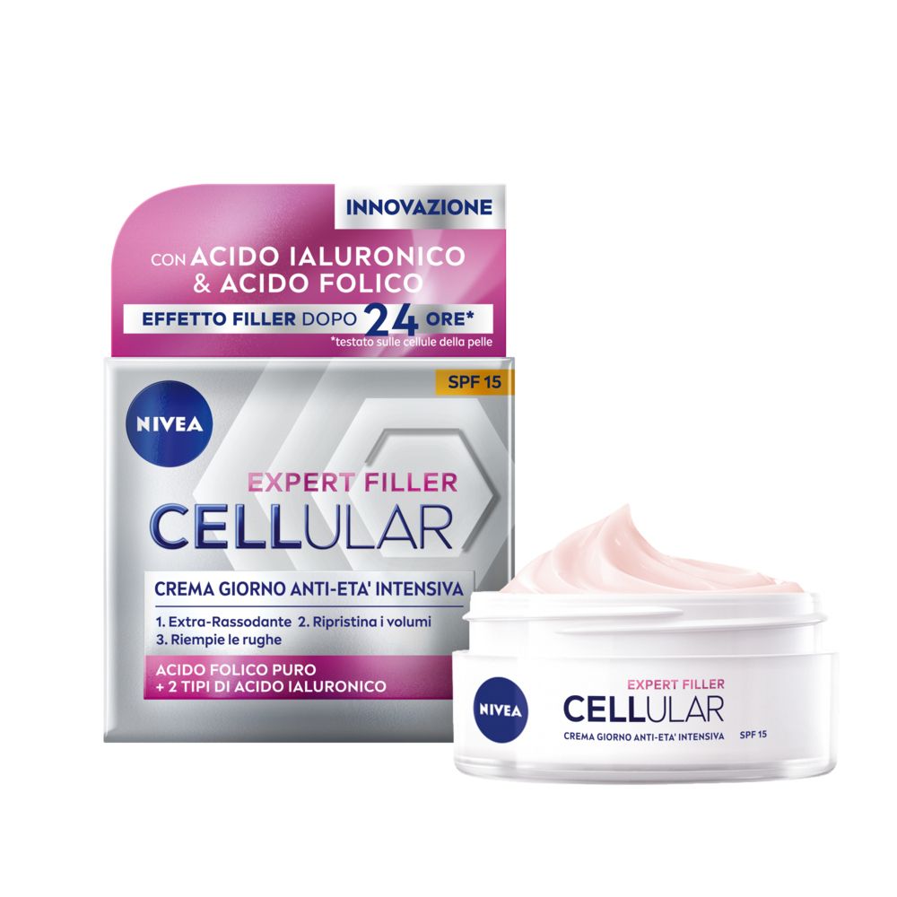 Nivea Cellular Expert Filler Crema Giorno Anti-Età Intensiva SPF15 50