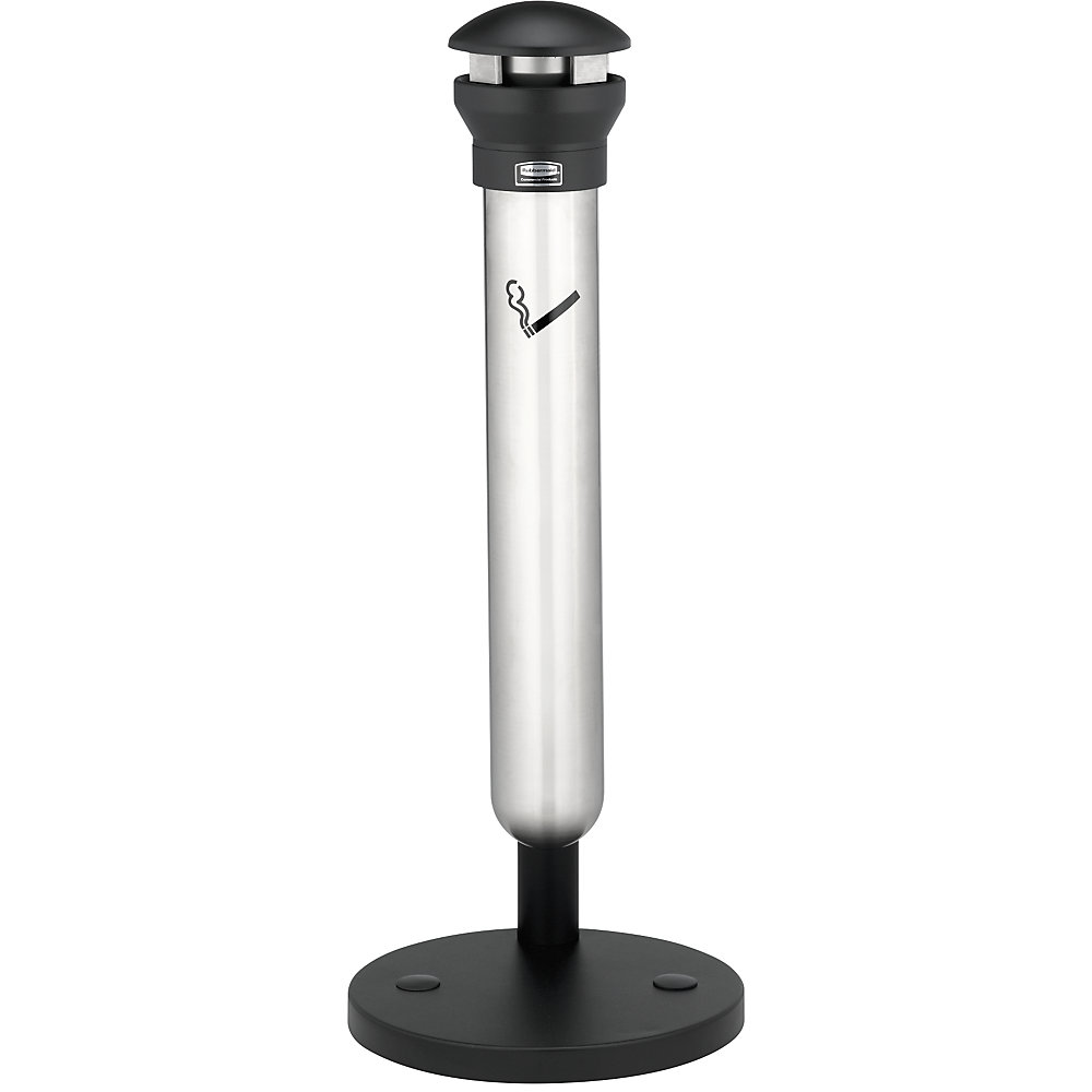 Cendrier sur pied moderne en inox Rubbermaid