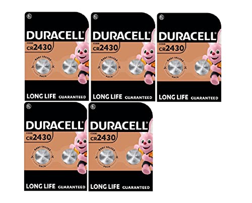 10X Duracell Cr 2430 Lithium (5 Blister Da 2 Batterie) 10 Pile
