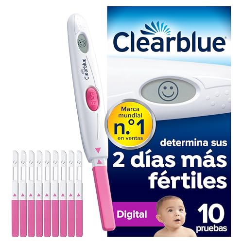 Clearblue Test Di Ovulazione Digitale - 10 Aste Ad Alta Precisione - Identifica Giorni Fertili - Risultati Chiari Sullo Schermo - Facile Da Usare - Pr