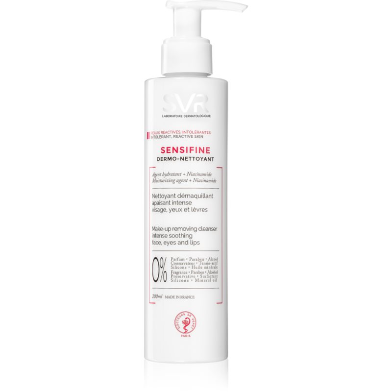 Svr Sensifine Latte Detergente Lenitivo Per Pelli Sensibili Con Tendenza All'Arrossamento 200 Ml