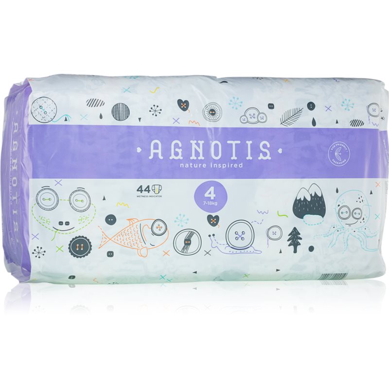 Agnotis Baby Diapers No 4 Pannolino Monouso 7-18 Kg 44 Pz