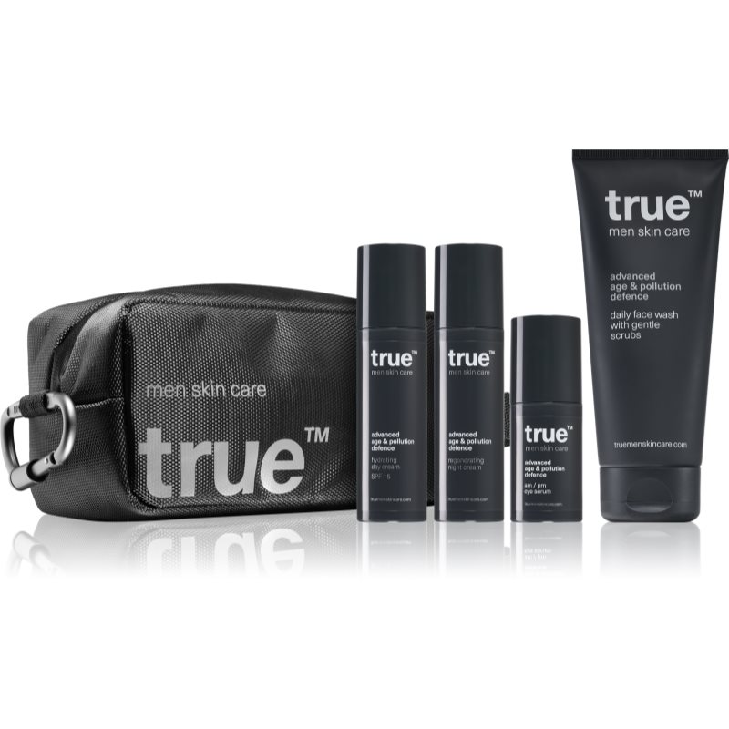 True Men Skin Care Simple Daily Skin Care Routine Kit Per La Cura Del Viso Per Uomo