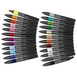 Set 24 pennarelli brushmarker - Winsor&Newton assortiti