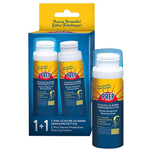12 X Prep Schiuma Barba Dermoprotettiva Minisize Duetto 2X50 Ml