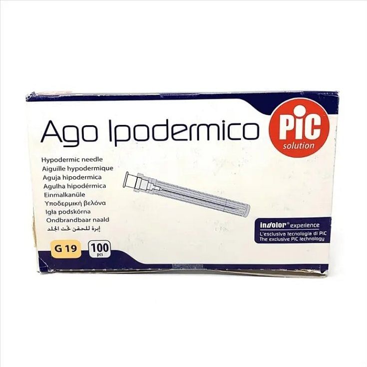 Ago Ipodermico Pic Gauge 19 1 1/2 100 Pezzi