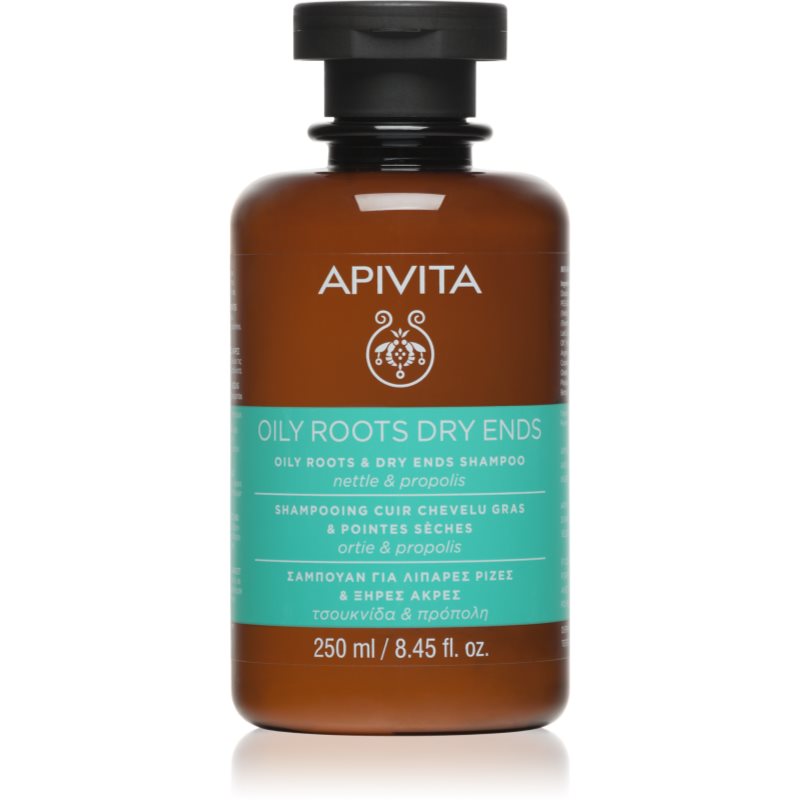 Apivita Oily Roots & Dry Ends Shampoo Shampoo Per Cuoi Capelluti Grassi E Punte Secche 250 Ml