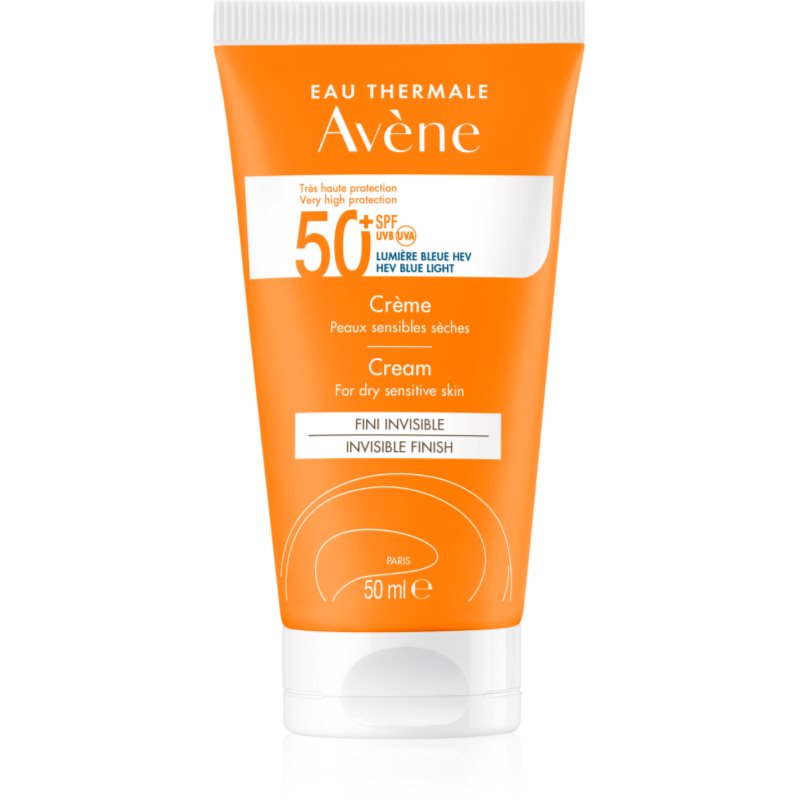 Avène Sun Invisible Finish Crema Abbronzante Viso Spf 50+ Per Pelli Sensibili 50 Ml