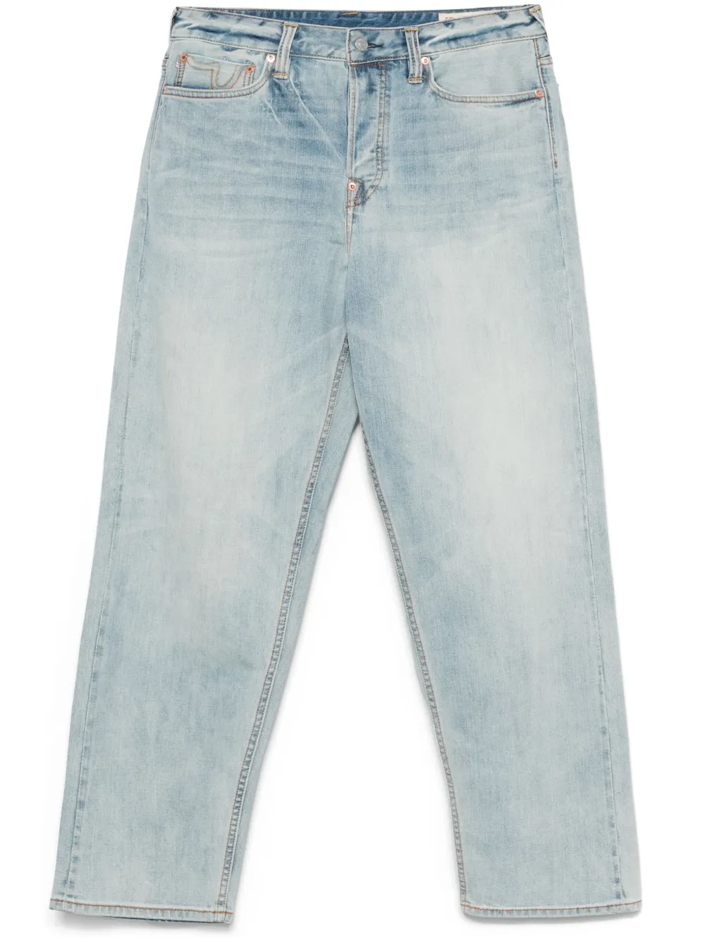 EVISU seven-pocket washed jeans - Blu