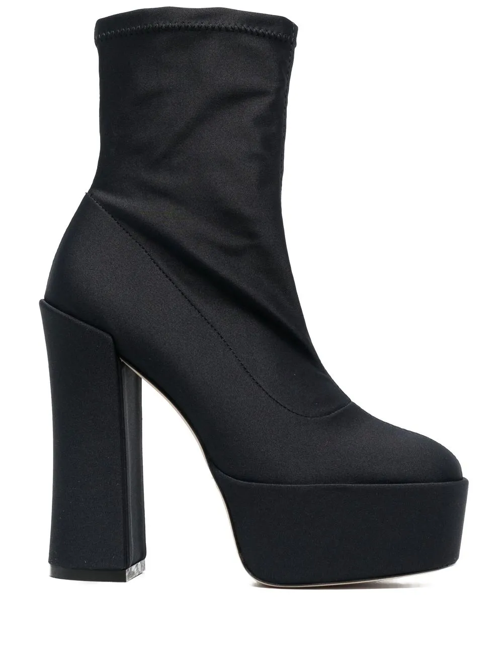 Stuart Weitzman Stivali Skyhigh con suola rialzata 145mm - Nero