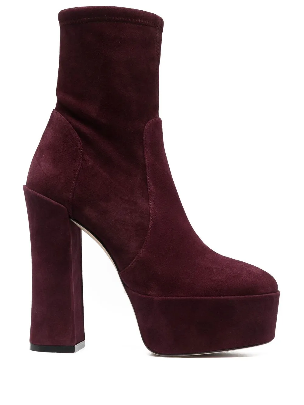 Stuart Weitzman Stivali Skyhigh 145mm - Rosso