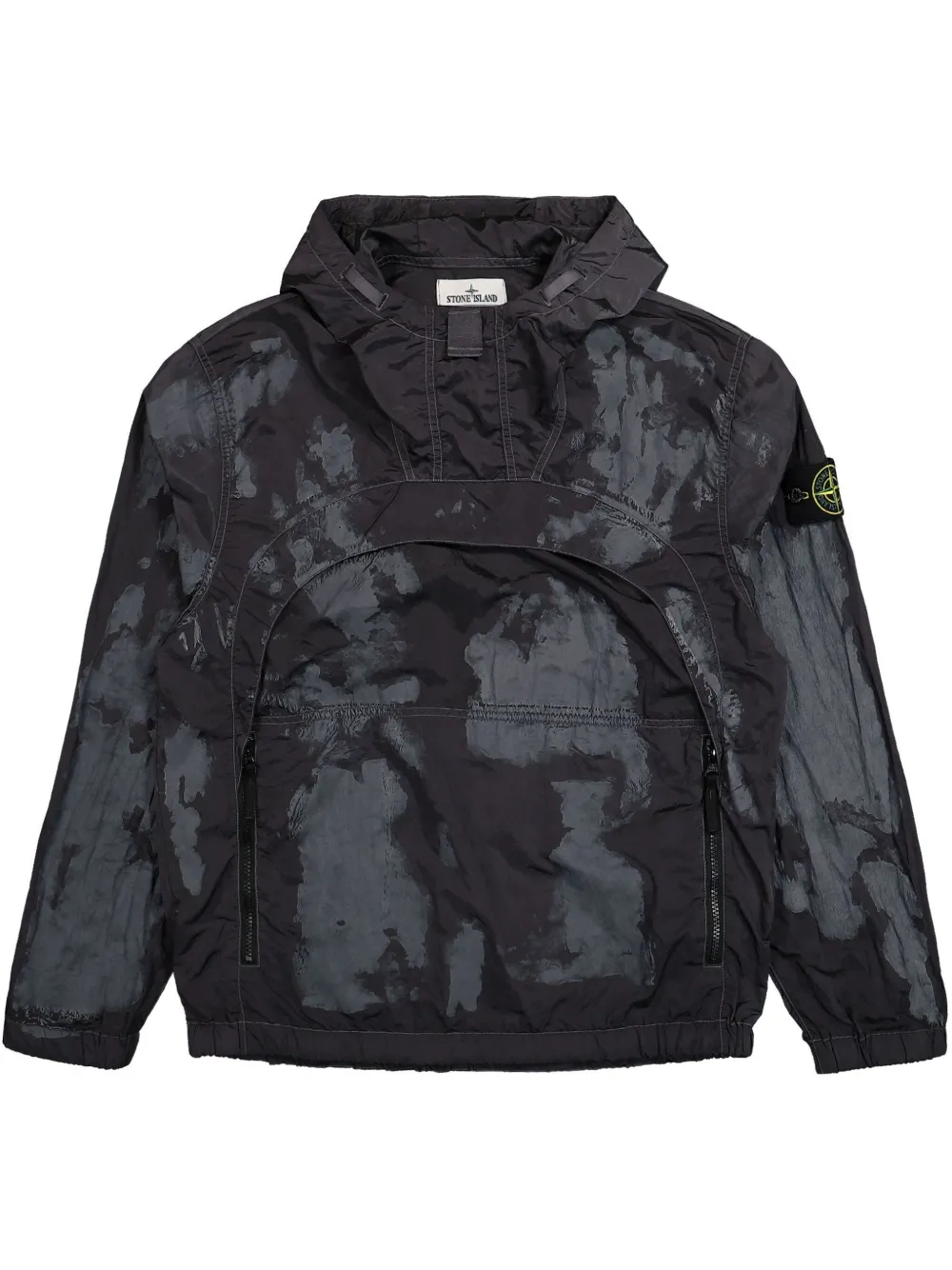 Stone Island hooded overshirt - Grigio