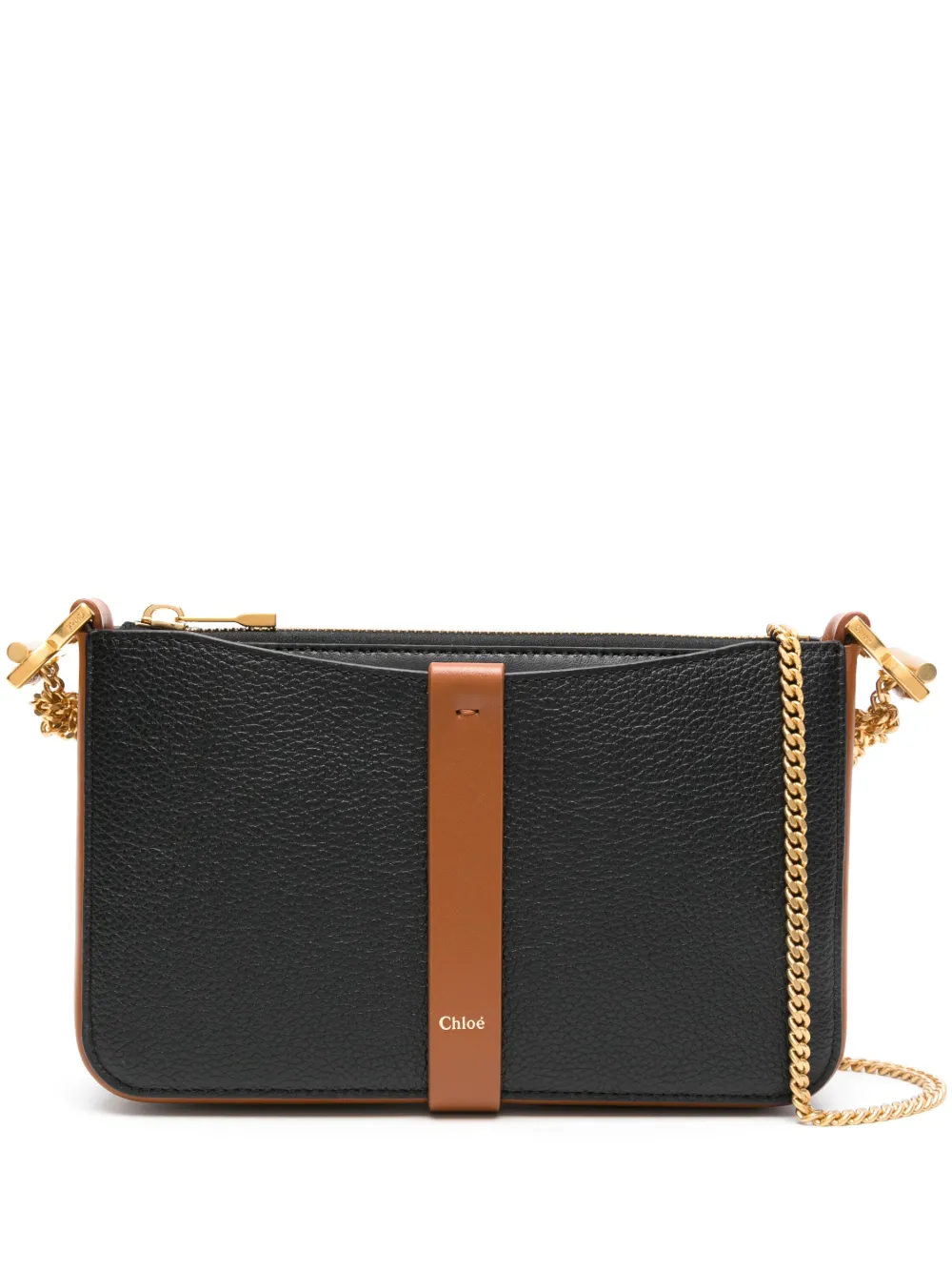 Chloé Borsa a tracolla Marcie in pelle - Nero