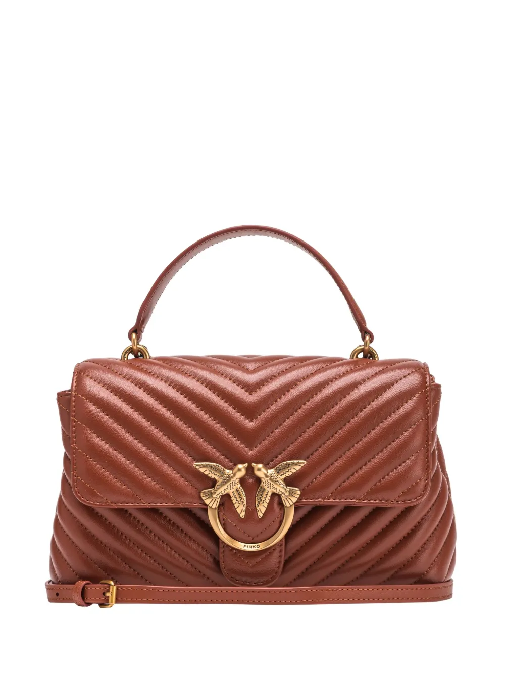 PINKO Love Lady tote bag - L84Q ARAB-ANTIQUE GOLD