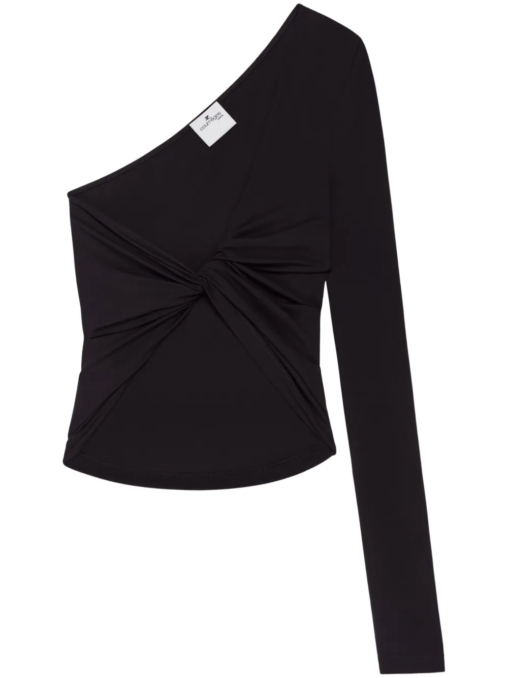 Courrèges Top asimmetrico - Nero
