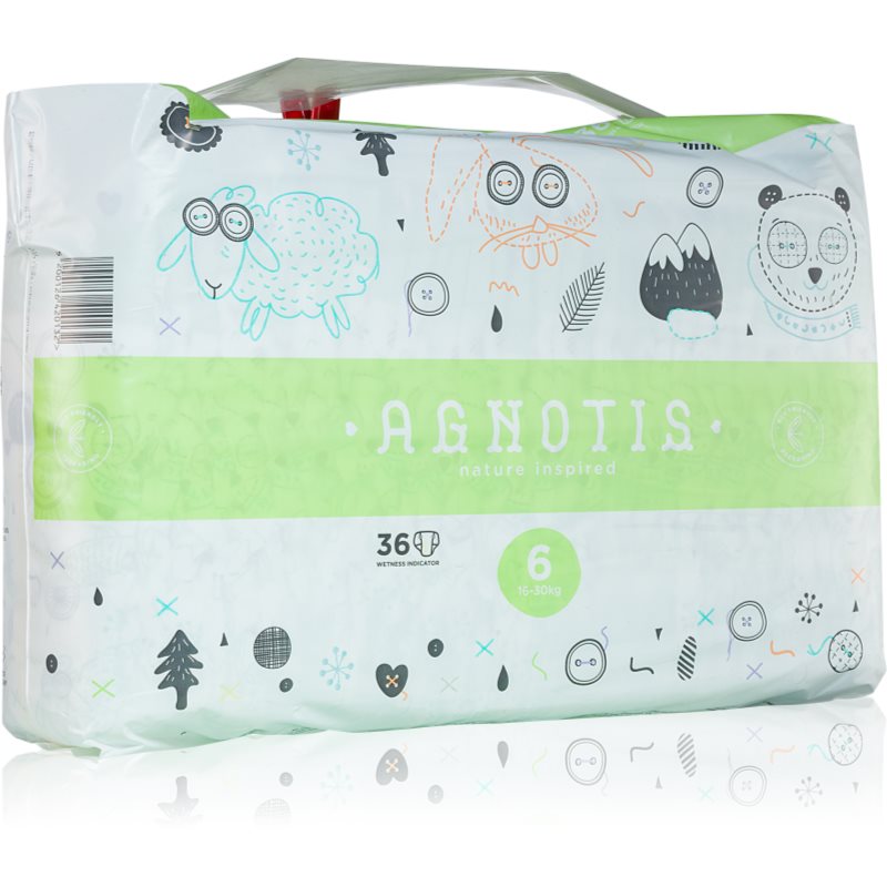 Agnotis Baby Diapers No 6 Pannolino Monouso 16-30 Kg 36 Pz