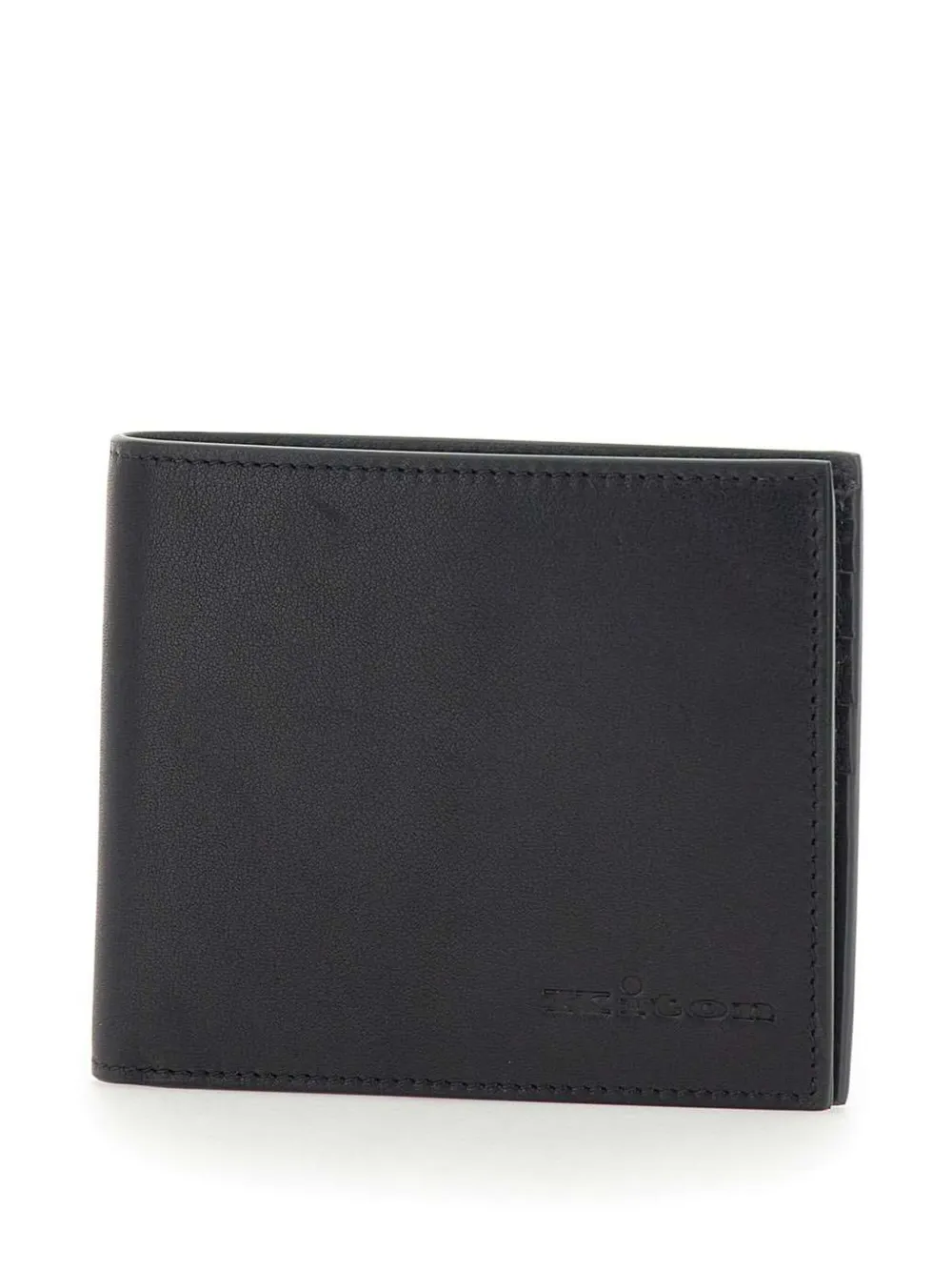 Kiton leather wallet - Nero