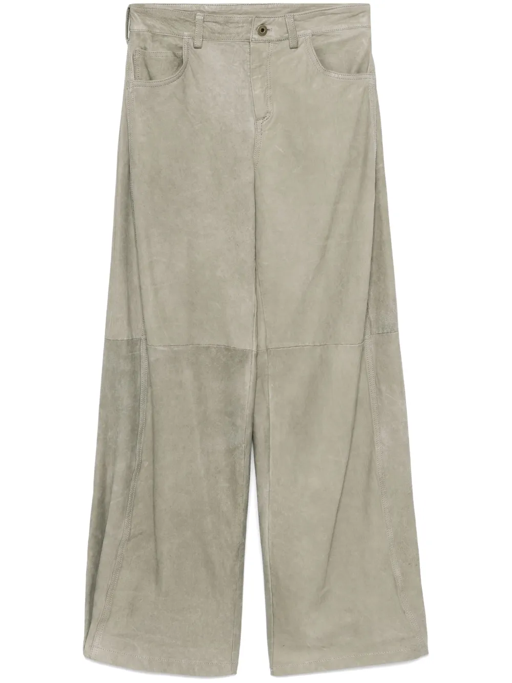 Salvatore Santoro leather trousers - Verde