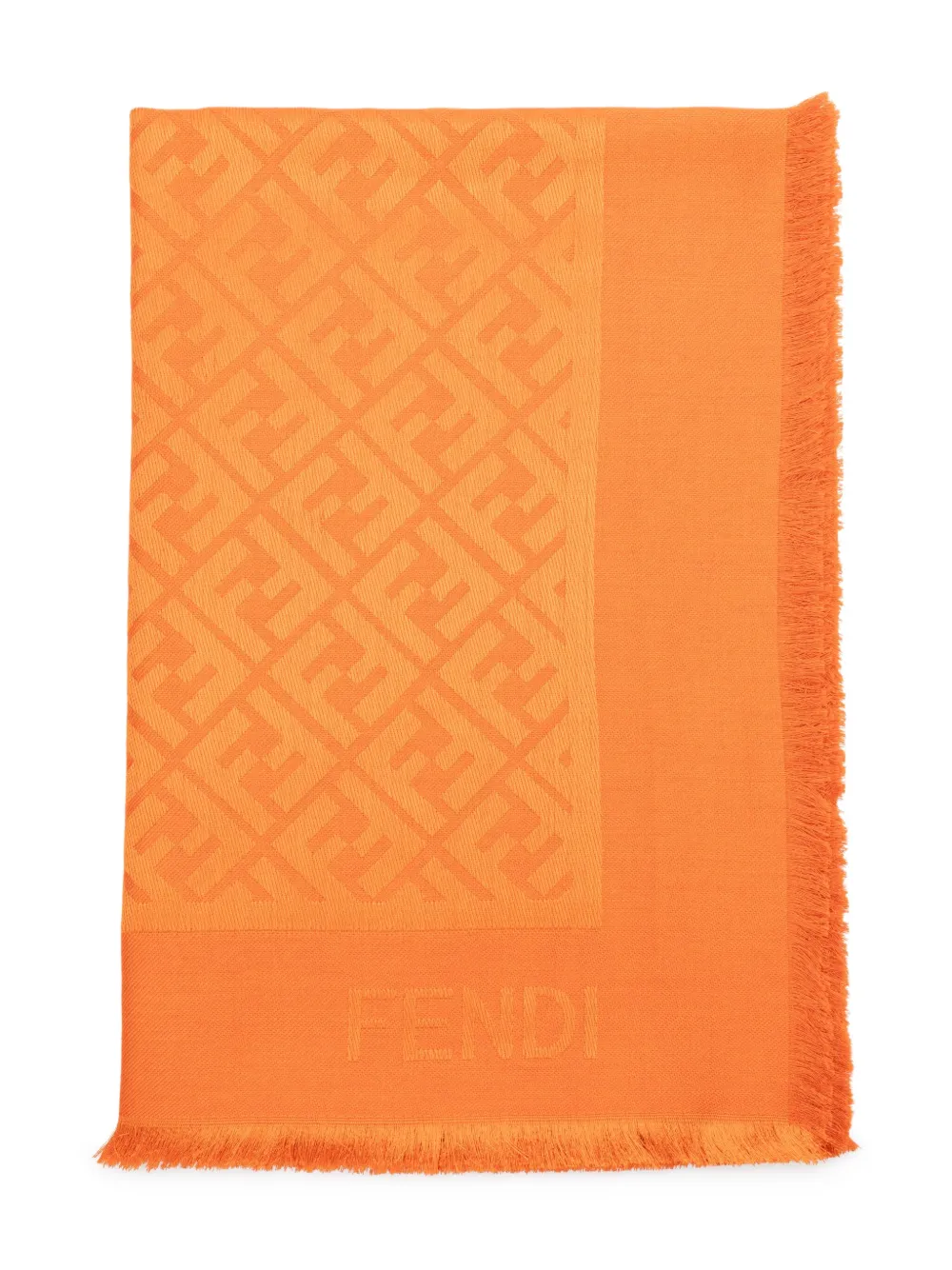 FENDI FF-motif shawl - Arancione