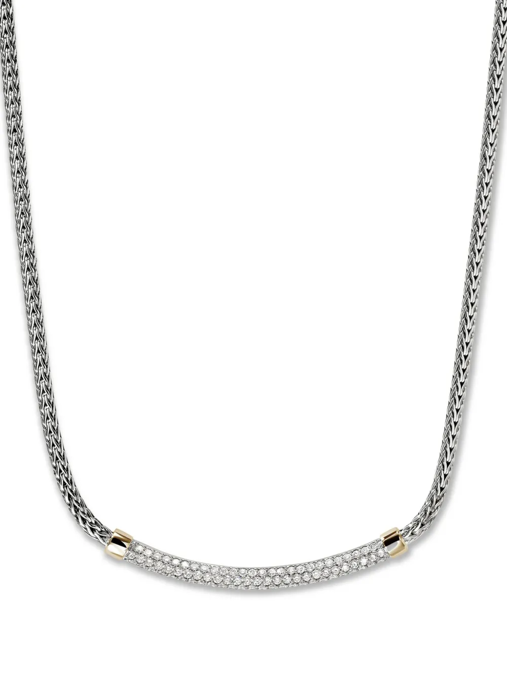John Hardy pavé chain necklace - Argento