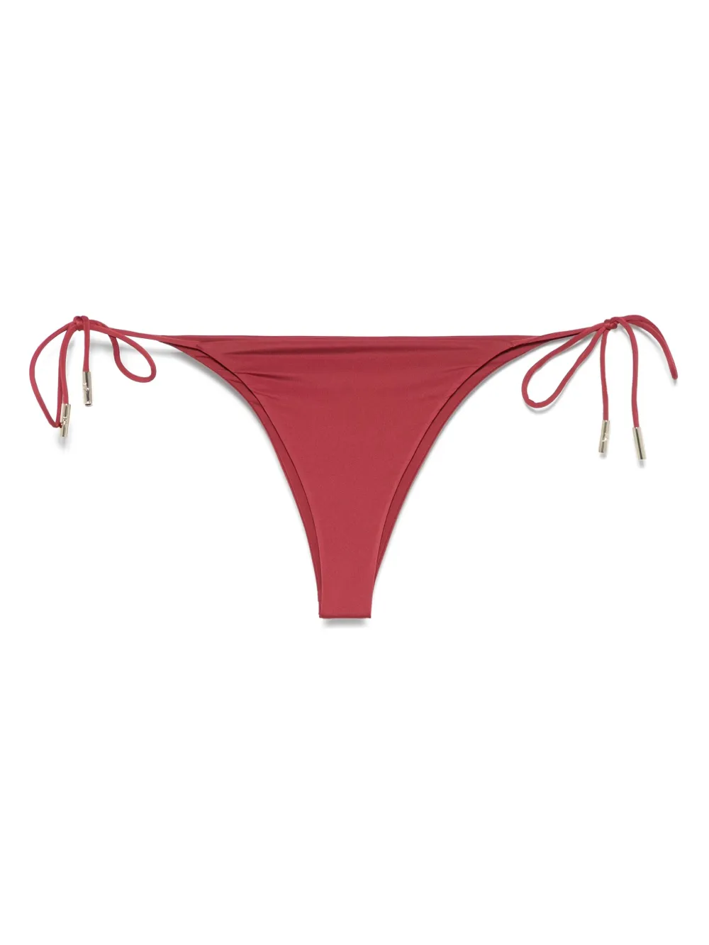 Patrizia Pepe rubberised-logo bikini bottoms - Rosso