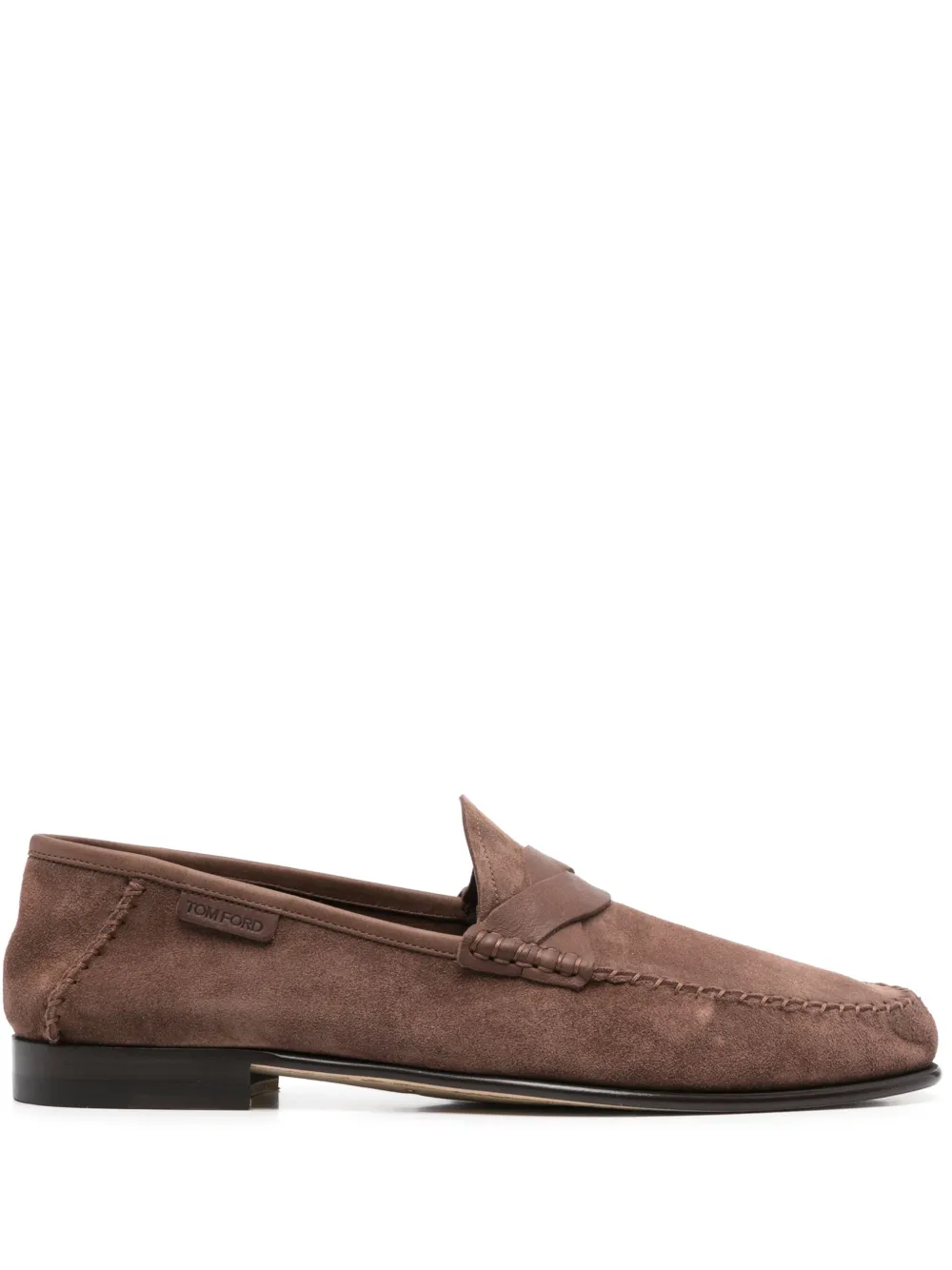 TOM FORD suede loafers - Marrone