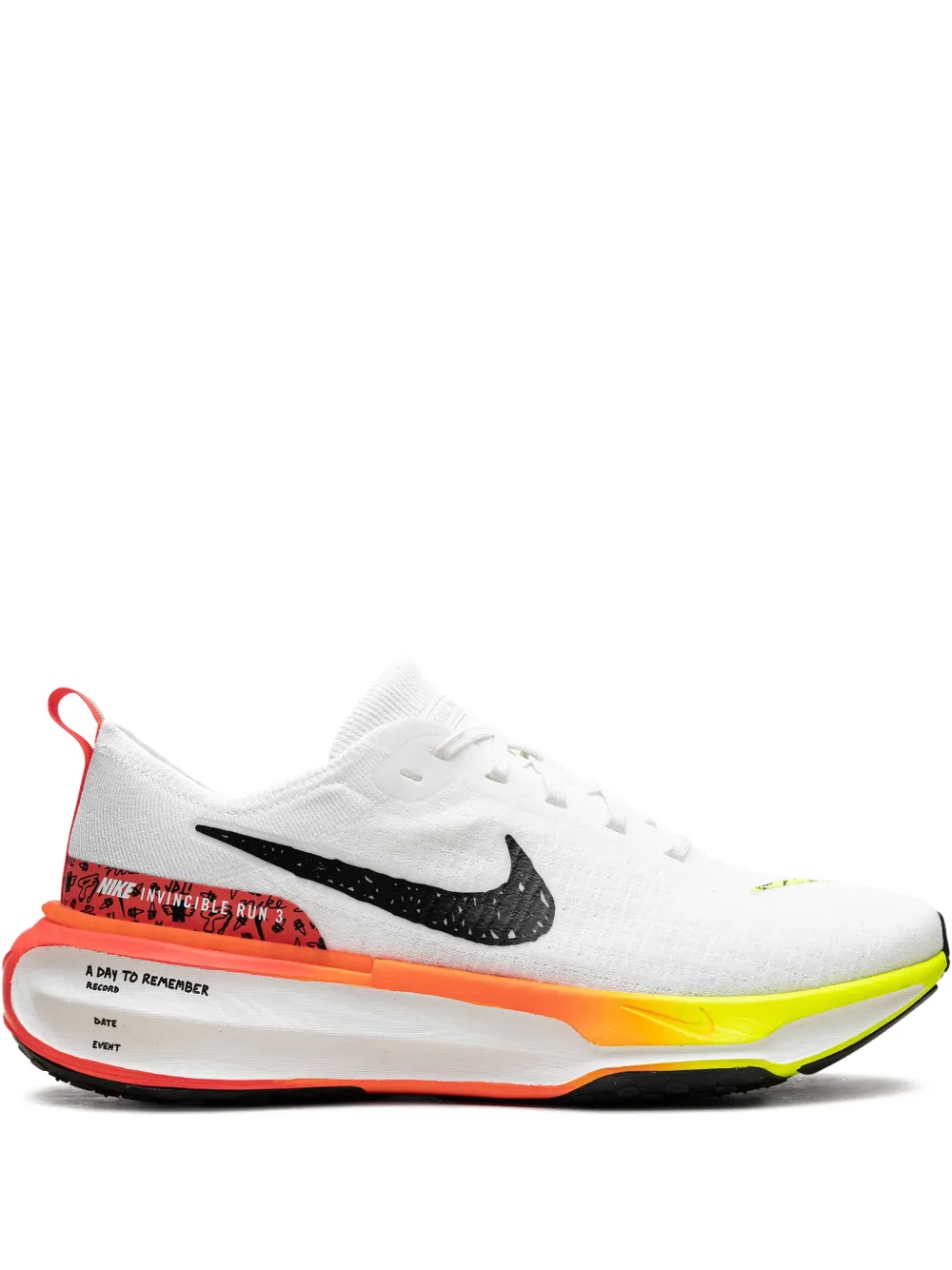 Nike Invincible Run 3 "Bright Crimson" sneakers - Bianco