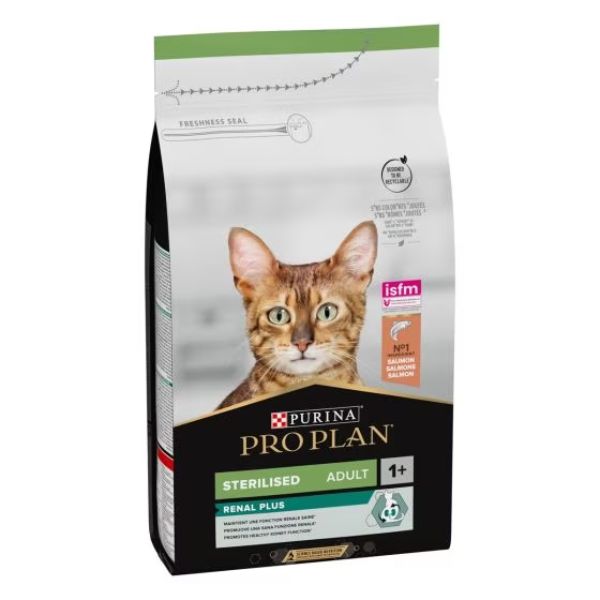 Purina pro plan renal plus sterilised adult 1+  con salmone - 10 kg - spedizione gratis 1° ordine + scegli lo sconto bzr5 / bzr20
