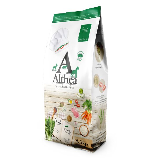 Althea superpremium casale medium/maxi - 2,5 kg - crocchette monoproteiche cane - spedizione gratis 1° ordine + scegli lo sconto bzr5 / bzr20