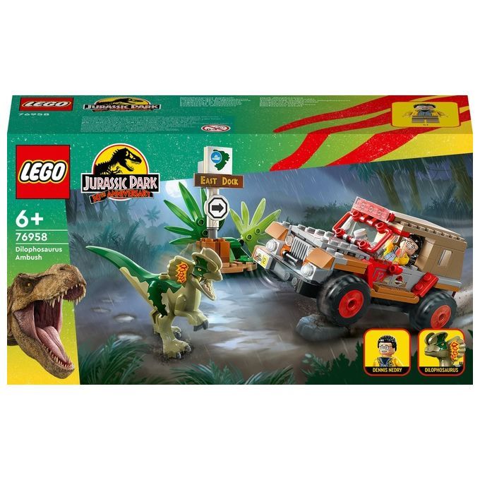 LEGO Jurassic Park 76958 L'Agguato del Dilofosauro, Dinosauro Giocatto
