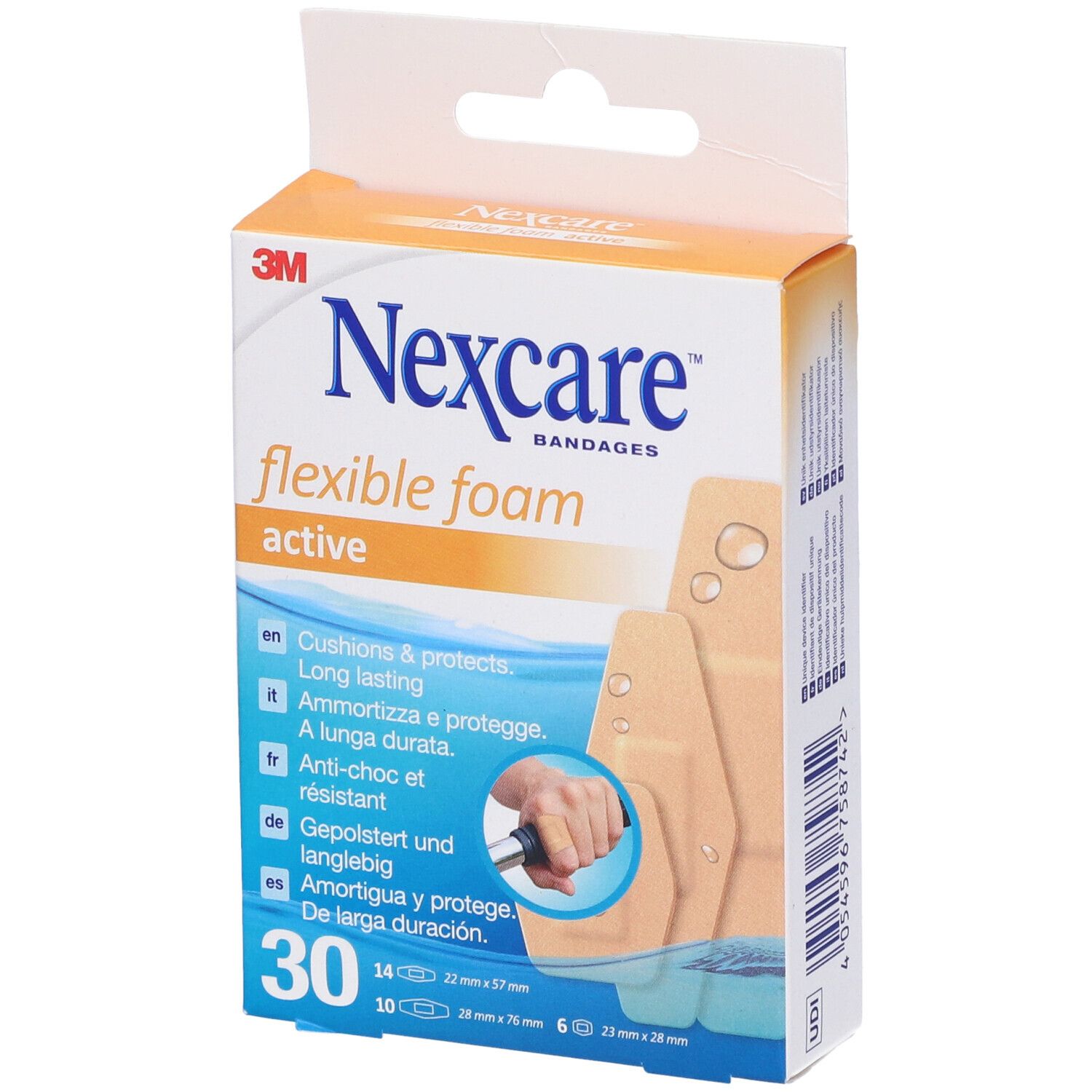 Cerotti Nexcare™ Active Flexible Foam, assortiti, confezione 30 pz Cer