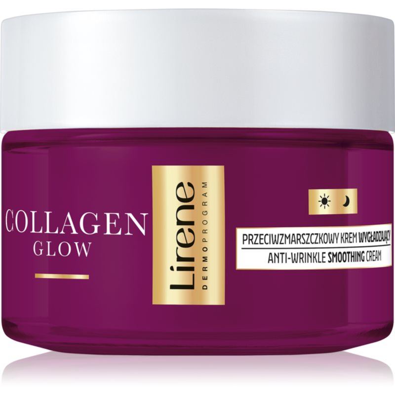 Lirene Collagen Glow 50+ Crema Lisciante Per Rassodare I Contorni Del Viso 50 Ml
