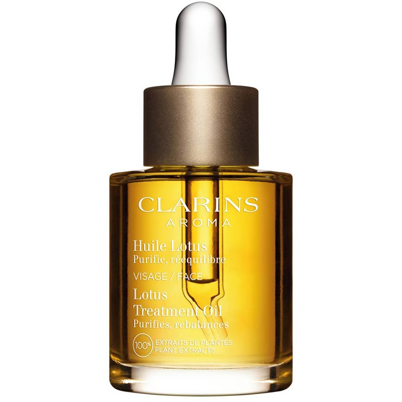 Clarins Lotus Treatment Oil Olio Rigenerante Lisciante Giorno E Notte 30 Ml