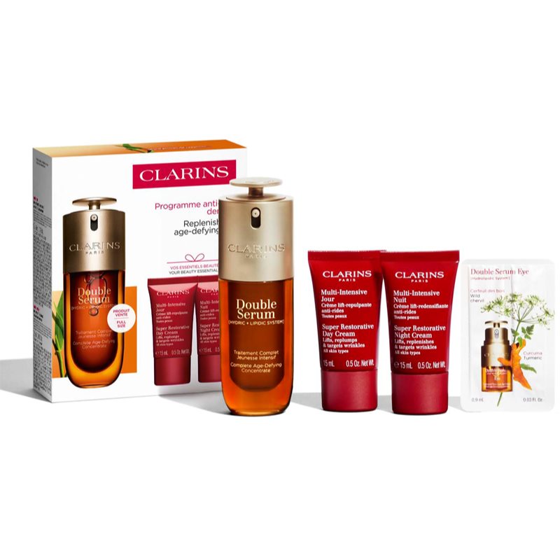Clarins Double Serum & Super Restorative Set Confezione Regalo Per Pelli Mature