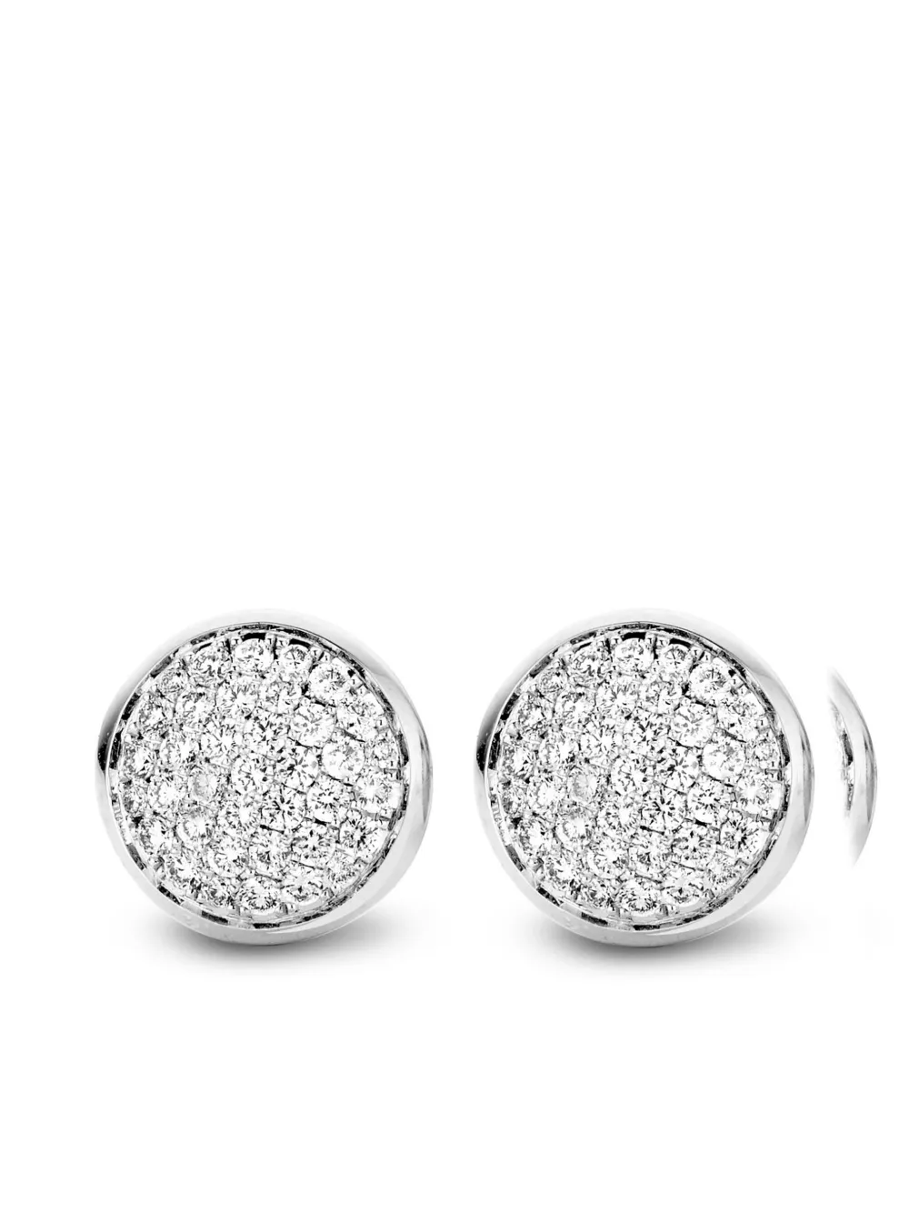 Tirisi 18kt white gold diamond stud earrings - Argento