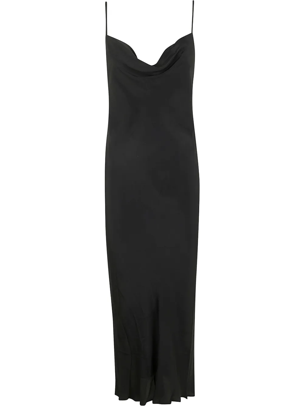 PierAntonioGaspari silk midi dress - Nero