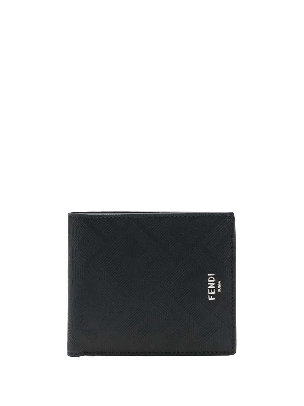 FENDI Portafoglio con logo jacquard - Nero
