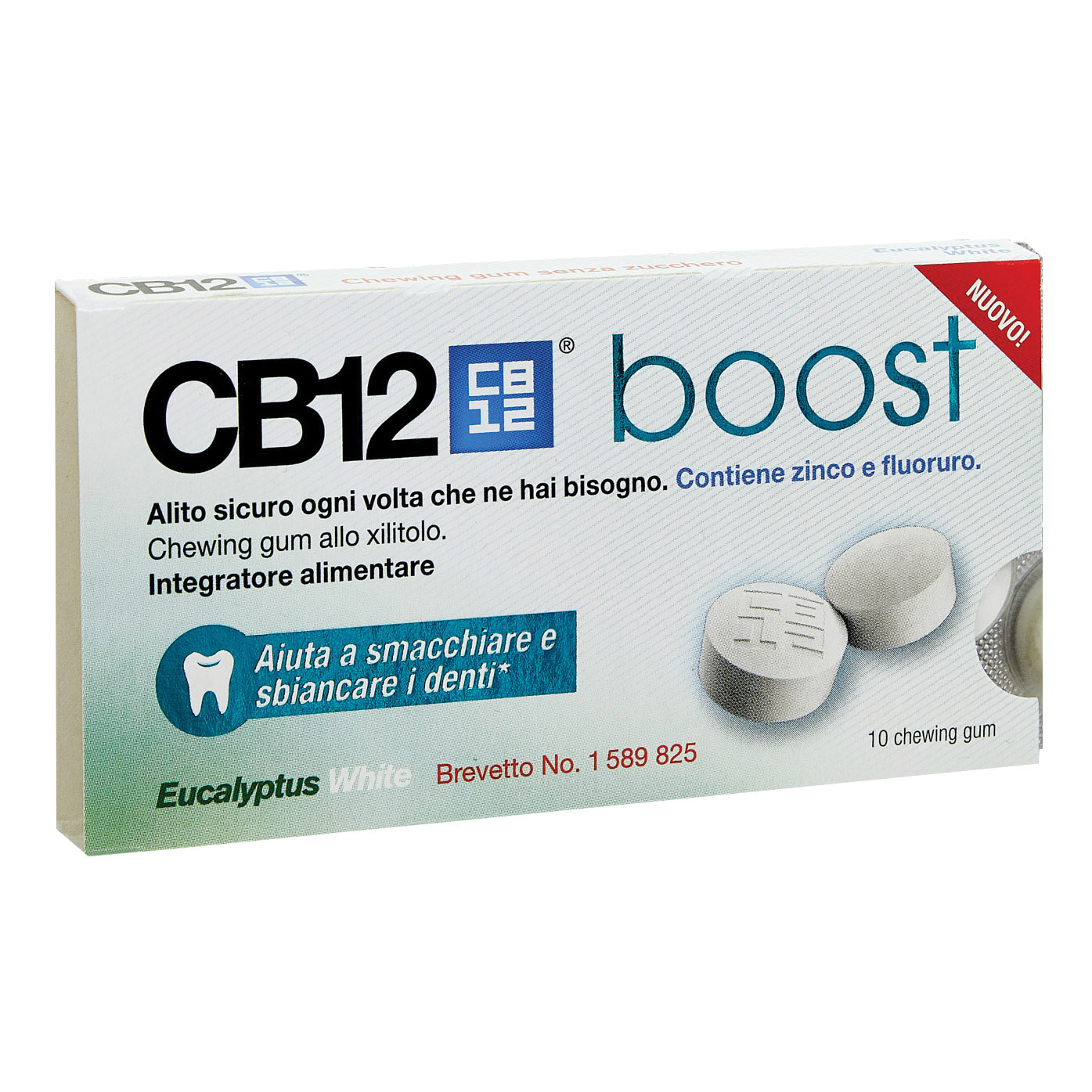 Cb12 Boost Eucal White 10 Chewing-gum